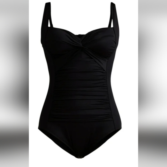 Curves By Miracle Brands One Piece Swimsuit Plus Sz-2x - Picture 7 of 9